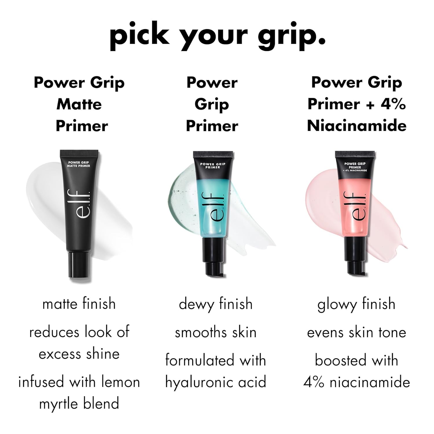 e.l.f. Energy Grip Primer + 4% Niacinamide, Gel-Primarily based & Hydrating Face Primer, Evens Pores and skin & Brightens, Grips Make-up, Vegan & Cruelty-Free, 0.8 Fl Oz - Image 6