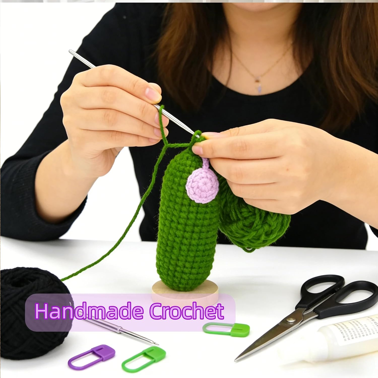 Humorous Crochet Pickles 1 Pcs with Affirmations Playing cards for Inspirational Novelty Good Luck Presents and Get together Decorations(KK-CKD04-ppep) - Image 9