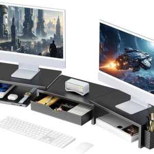 gianotter Twin Monitor Stand Riser,...