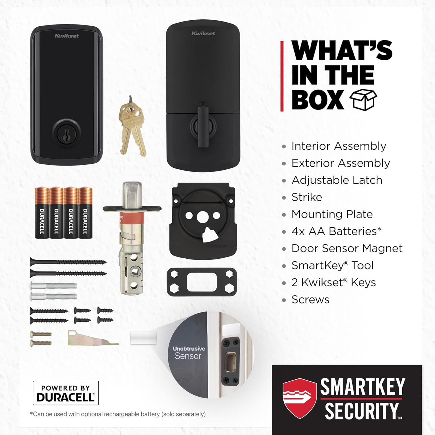 Kwikset Halo Choose Plus Matte Black Touchscreen Apple Dwelling Keys Faucet-to-Unlock, Wi-Fi and Matter Enabled Good Lock Deadbolt with Door Standing Sensor and Intrusion Detection - Image 8