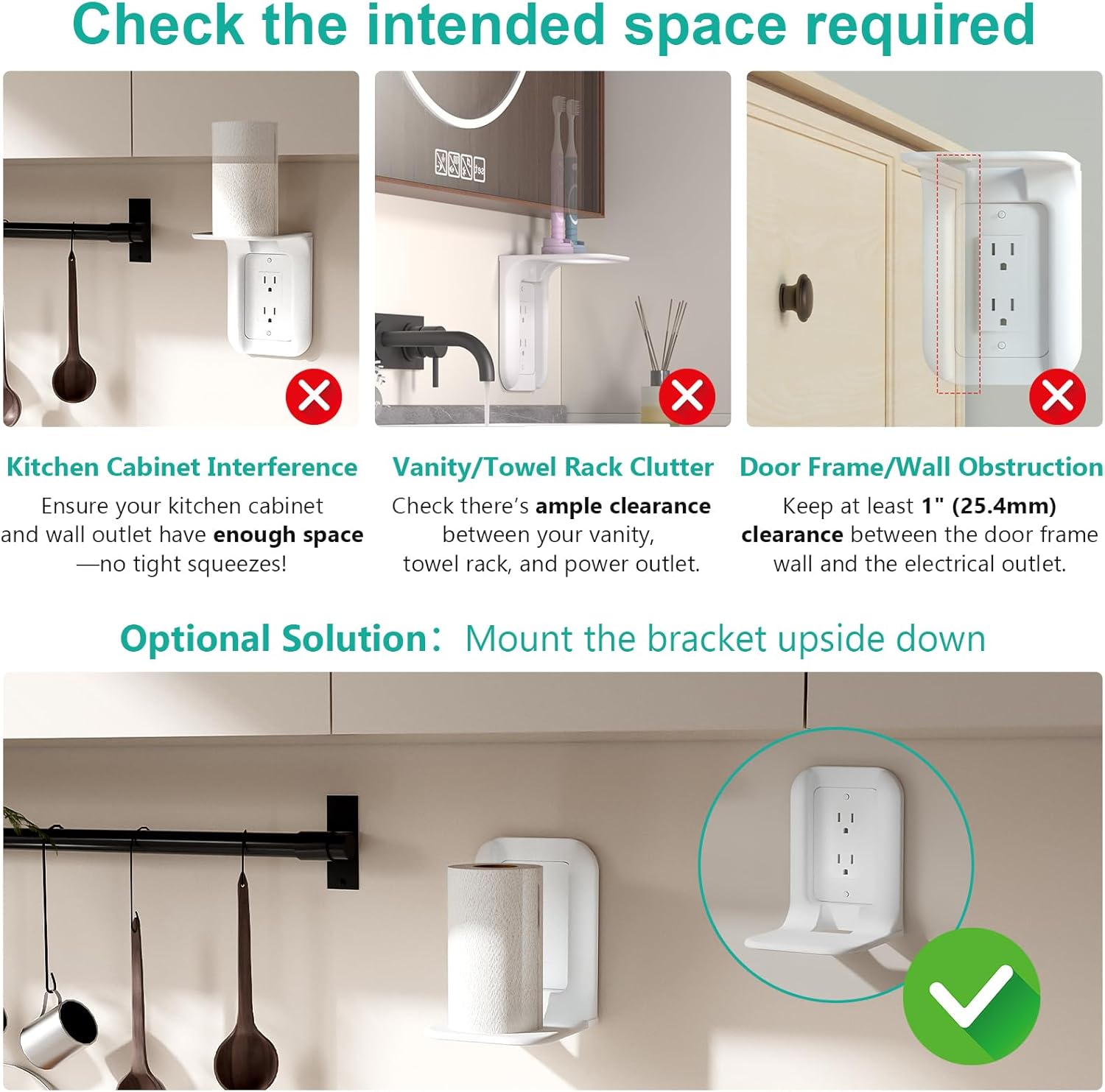 WALI Outlet Shelf Wall Holder, Toilet Shelf as much as 10lbs Customary Vertical Duplex Wall Organizer for Good Dwelling Decor Area Saving Energy Instruments, Toothbrush (OLS001-W), 1 Pack, White - Image 8