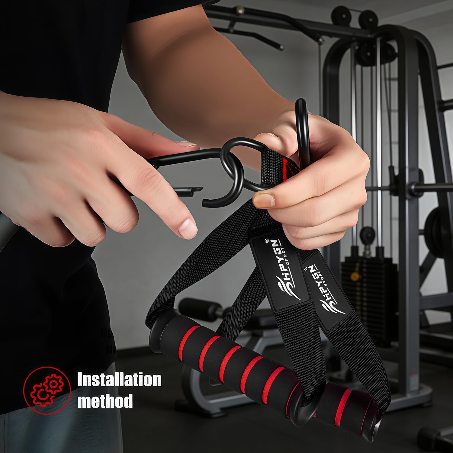 HPYGN Train Deal with, Substitute Health Tools for Pilates, Yoga, Energy Coach, Pull Down Residence Fitness center Purple, Gray, Blue Working Out Deal with - Image 5