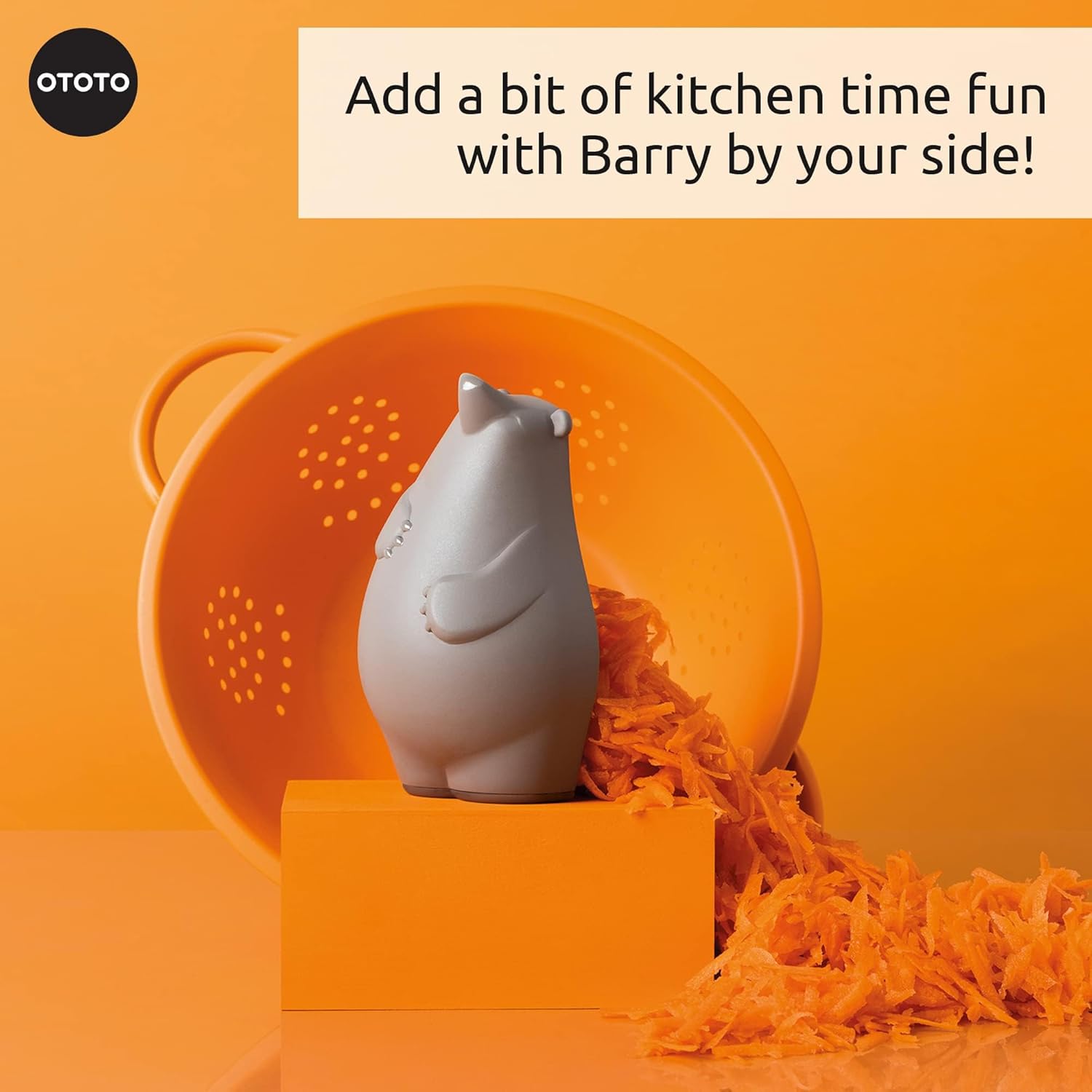 OTOTO Grater - Stainless Metal, BPA Free, Dishwasher Protected, Enjoyable Kitchen Gadget, Vegetable Shredder, Cute Kitchen Presents & Equipment (Barry The Bear Cheese Grater, Brown) - Image 7