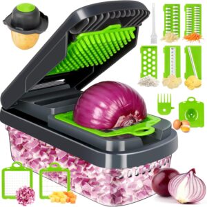 Vegetable Chopper,12-in-1 Multifunc...