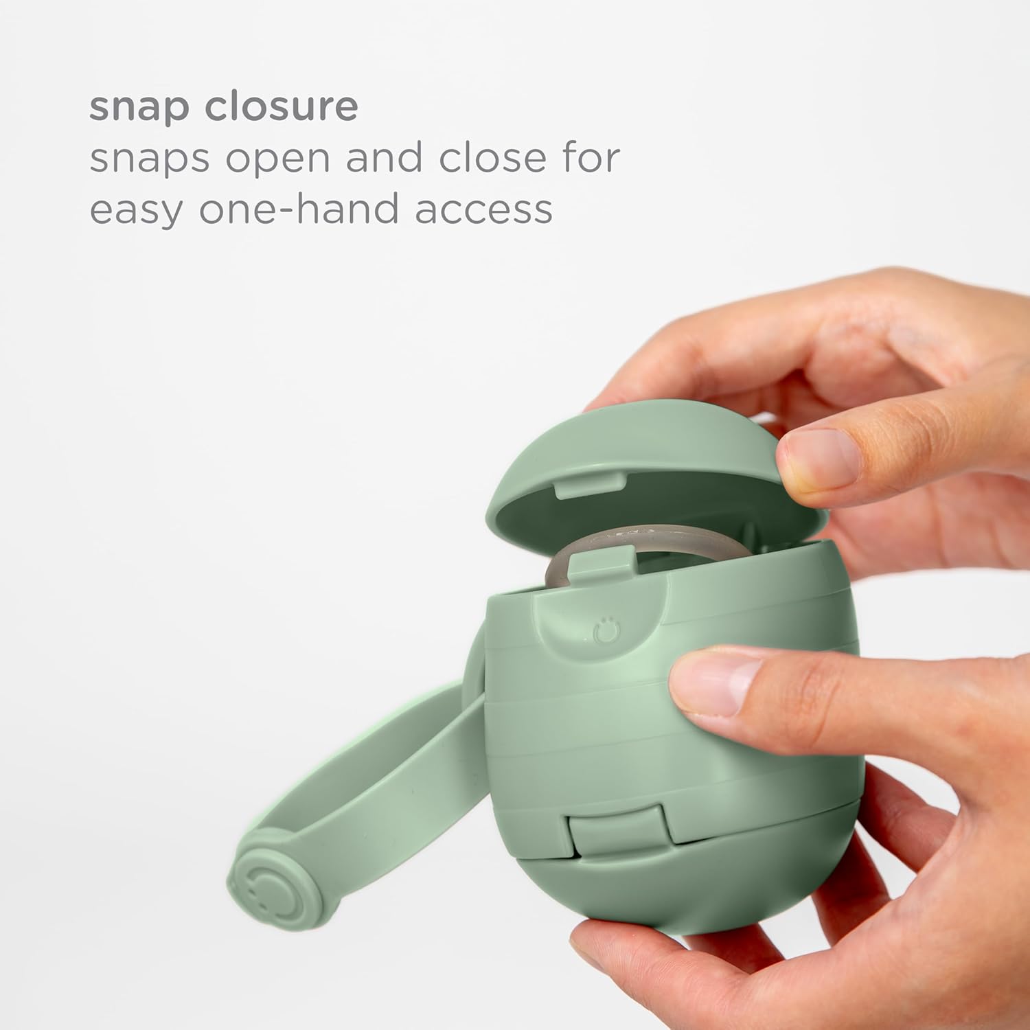 Ubbi On-The-Go Twin Pacifier Holder, Hold's Child's Binkies Clear and Accessible, Moveable for Journey, Diaper Bag Accent Should Have for Newborns, Sage Inexperienced - Image 6