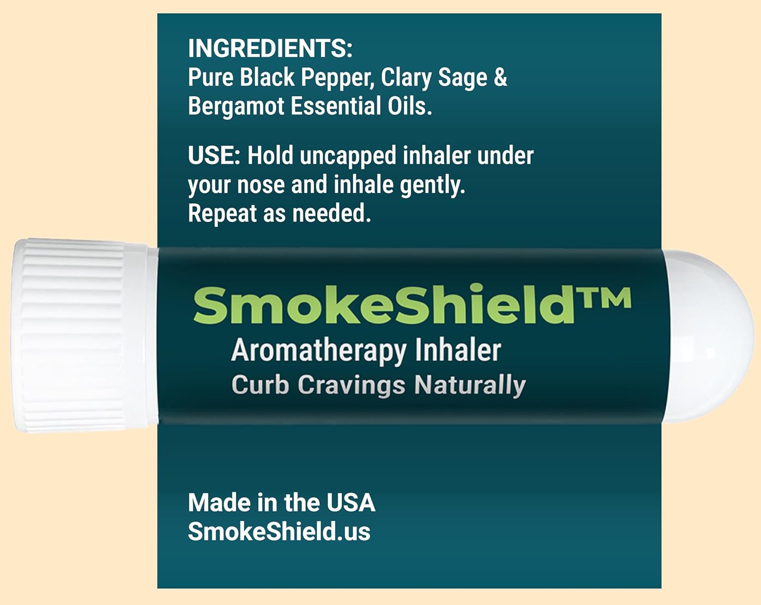 Primary Vigor SmokeShield Aromatherapy Inhaler 3-Pack with Black Pepper – Use Each day for 30 Days for Gradual Craving Help – Made in USA - Image 8
