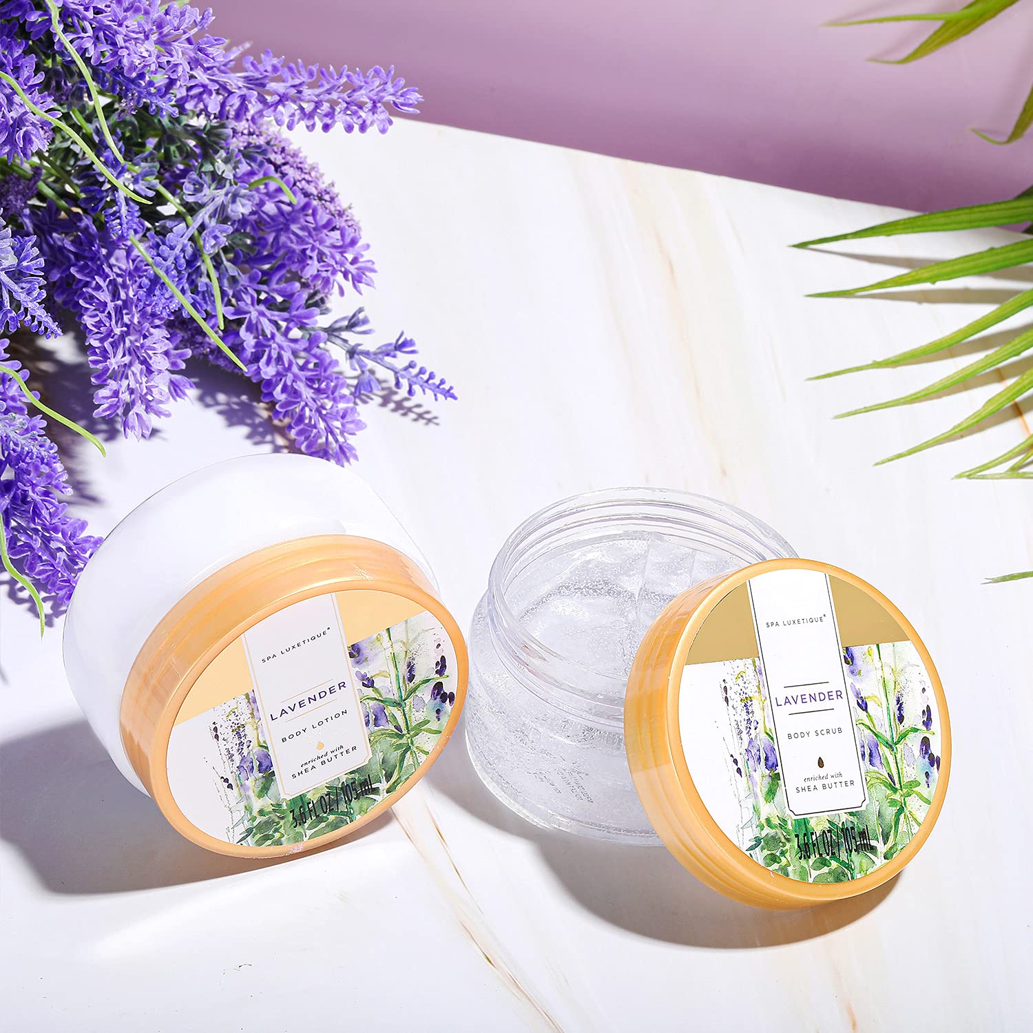 Spa Luxetique Present Baskets for Ladies Lavender Spa Presents for Ladies 12 Pcs Birthday Presents for Ladies Present Set for Her Moms Day Present for Mother - Image 4