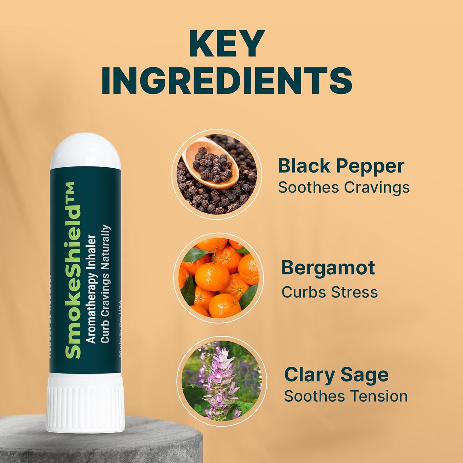 Primary Vigor SmokeShield Aromatherapy Inhaler 3-Pack with Black Pepper – Use Each day for 30 Days for Gradual Craving Help – Made in USA - Image 5
