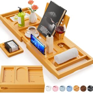 Premium Bathtub Tray Caddy, Expanda...