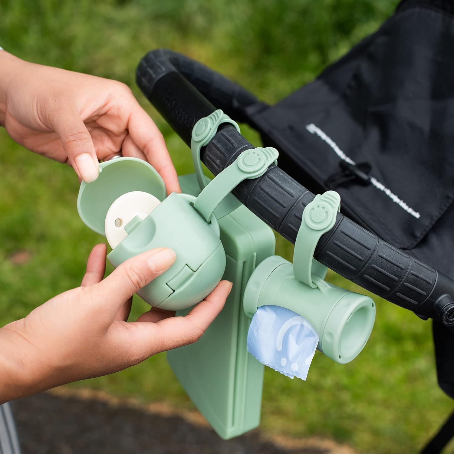 Ubbi On-The-Go Twin Pacifier Holder, Hold's Child's Binkies Clear and Accessible, Moveable for Journey, Diaper Bag Accent Should Have for Newborns, Sage Inexperienced - Image 7