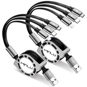 Multi Charging Cable 3A, [2Pack 4ft...