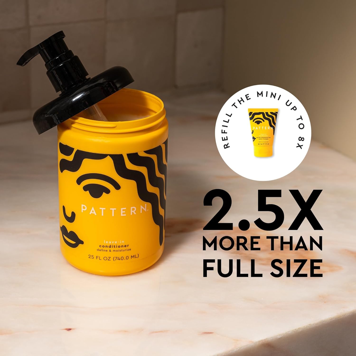 PATTERN Magnificence by Tracee Ellis Ross Depart-In Conditioner 3 fl oz - Wealthy Moisture for Curly, Coily and Tight-Textured Hair, 3a to 4c, Journey-Measurement - Image 7