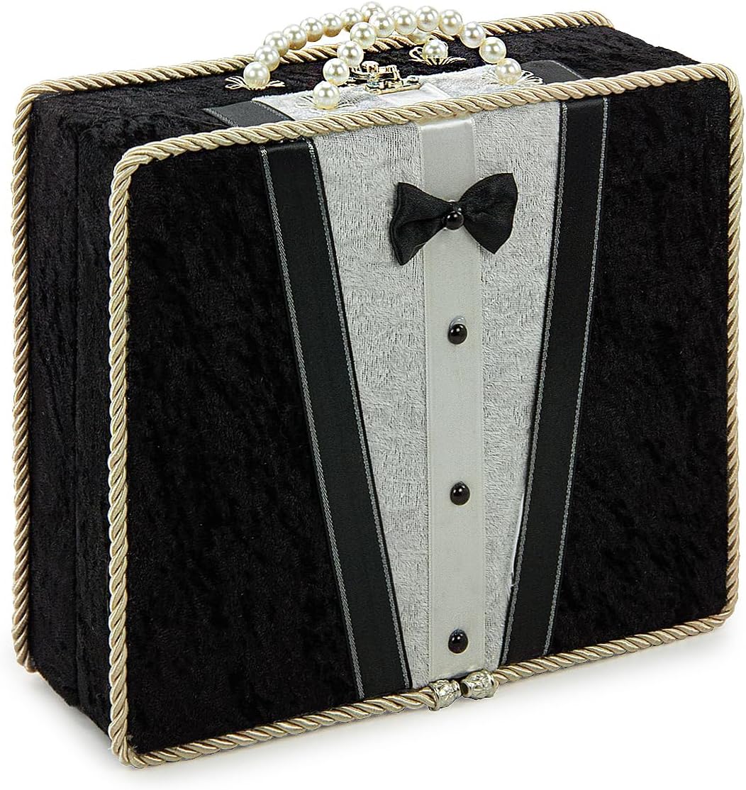 ihvan on-line, Muslim Prayer Rug Set, Arabic Quran, Prayer Beads, Mens Kufi Hat, Tasbeeh Counter, Islamic Scent, Dowry Reward Field for Males & Girls, Janamaz, Salah Mat Presents Set Marriage ceremony, Ramadan, Black - Image 2