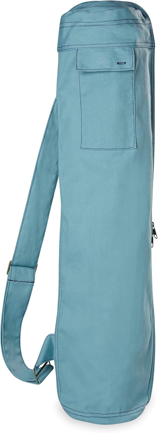 Gaiam Cargo Yoga Mat Bag, Full-Zipper Yoga Mat Provider with Adjustable Strap, Entrance & Exterior Cellphone Pocket with Earbuds Slit, Trendy & Practical Health Mat Holder for Ladies & Males - Image 3