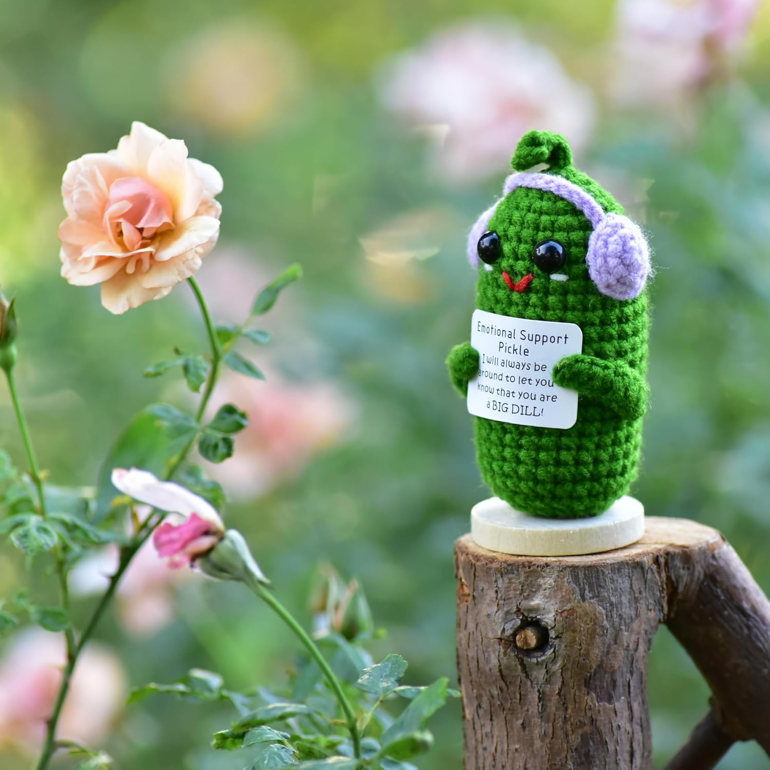 Humorous Crochet Pickles 1 Pcs with Affirmations Playing cards for Inspirational Novelty Good Luck Presents and Get together Decorations(KK-CKD04-ppep) - Image 8