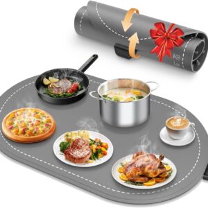 Warming Mat for Meals with Adjustab...