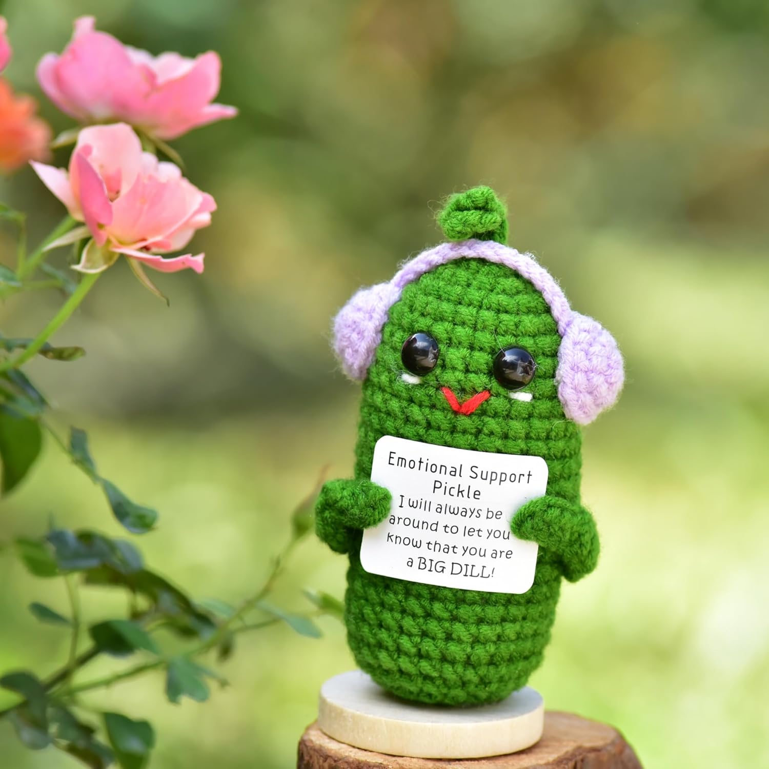 Humorous Crochet Pickles 1 Pcs with Affirmations Playing cards for Inspirational Novelty Good Luck Presents and Get together Decorations(KK-CKD04-ppep) - Image 7