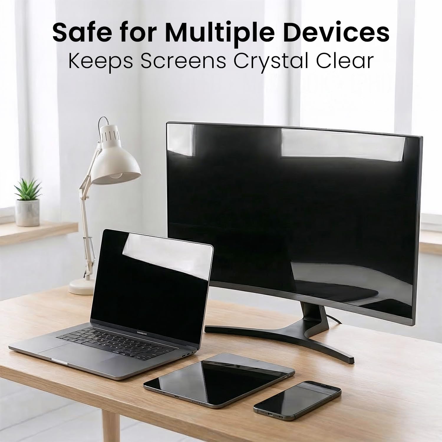 EVEO Display screen Cleaner Spray - Massive Display screen Cleaner Bottle - TV Display screen Cleaner, Pc Display screen Cleaner, for Laptop computer, Telephone, Ipad - Pc Cleansing package Digital Cleaner (1 Pack) - Image 3