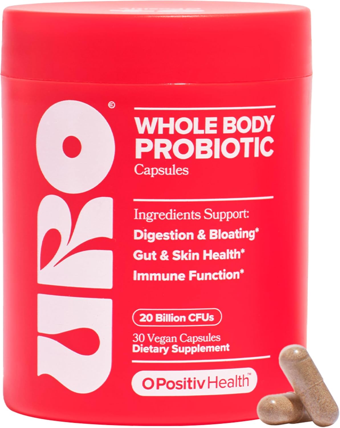 O Positiv URO Ladies’s Probiotic – All-in-one Probiotic for Ladies - Vaginal, Intestine, Pores and skin, and Oral Microbiome Well being – 20B+ CFUs, Licorice Root, Dandelion – Non-GMO, Vegan, Gluten-Free – 30 Capsules