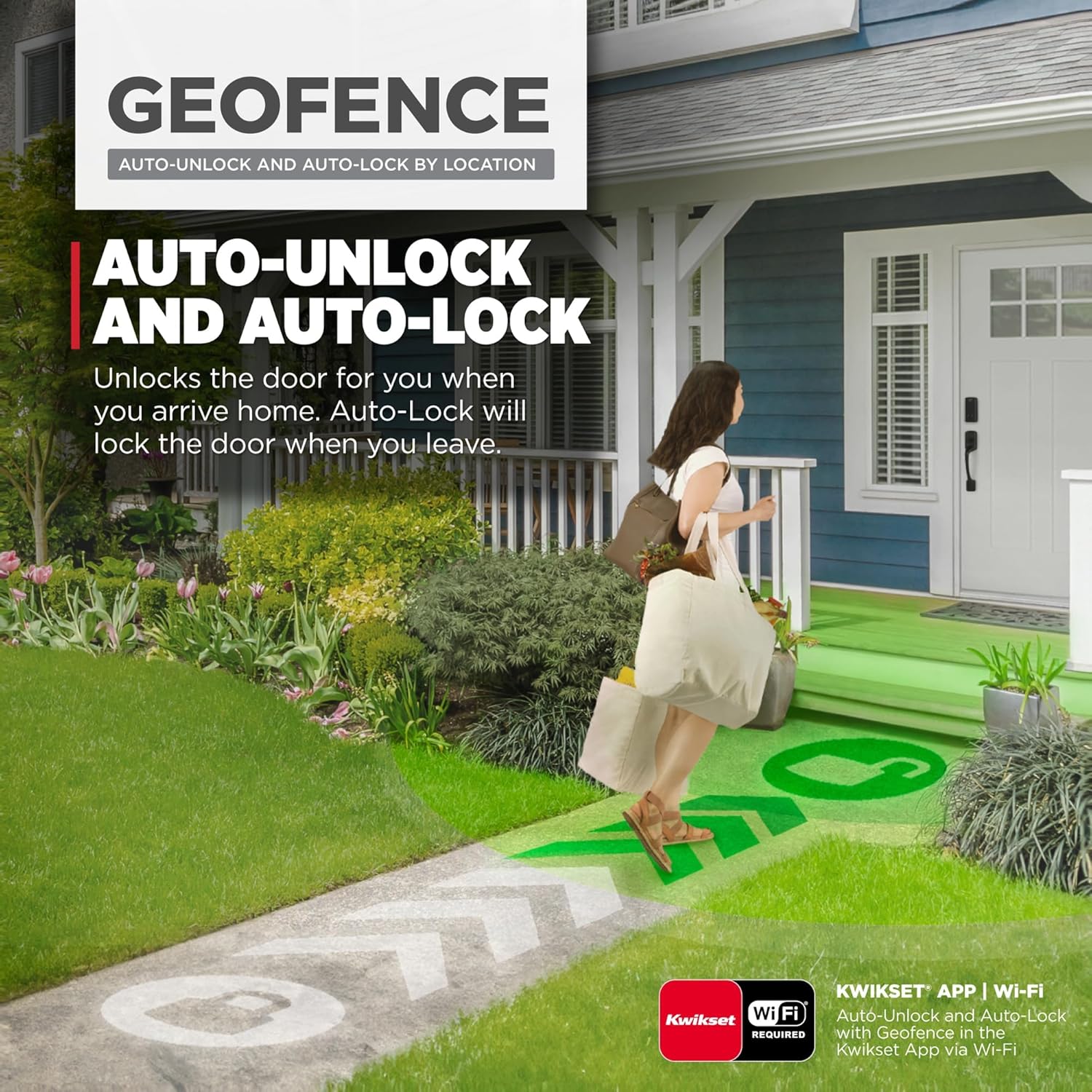 Kwikset Halo Choose Plus Matte Black Touchscreen Apple Dwelling Keys Faucet-to-Unlock, Wi-Fi and Matter Enabled Good Lock Deadbolt with Door Standing Sensor and Intrusion Detection - Image 5