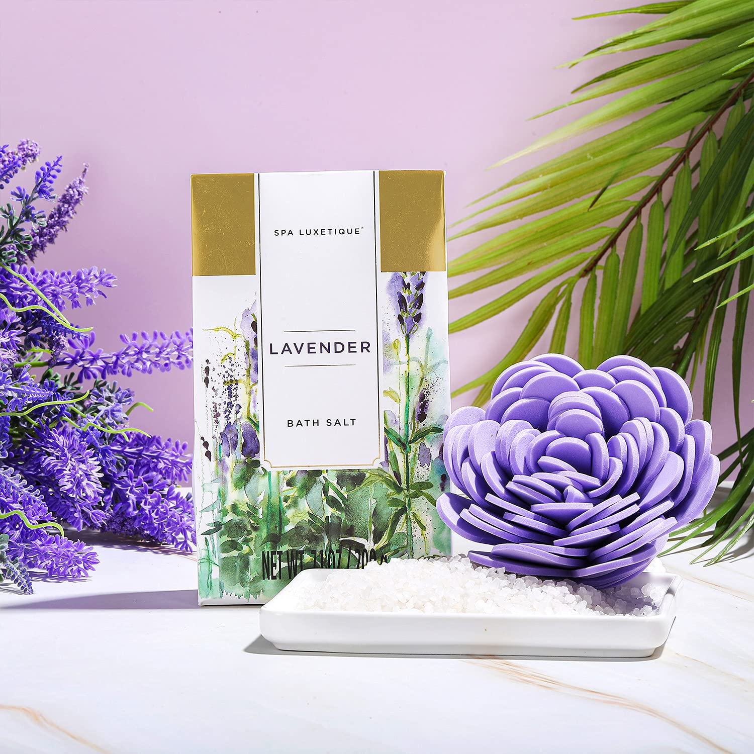 Spa Luxetique Present Baskets for Ladies Lavender Spa Presents for Ladies 12 Pcs Birthday Presents for Ladies Present Set for Her Moms Day Present for Mother - Image 8