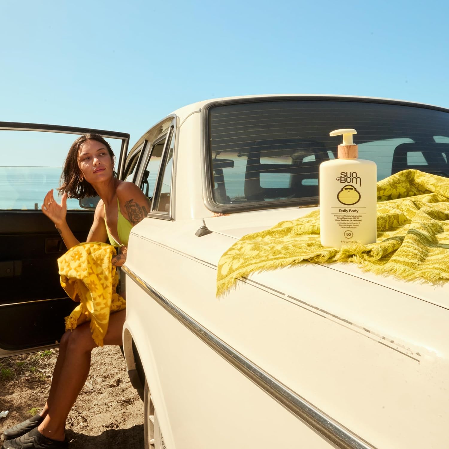 Solar Bum Day by day SPF 50 Sunscreen Physique Lotion - Broad Spectrum Moisturizing Sunscreen with Vitamin E - Vegan and Hawaii 104 Act Compliant (With out Octinoxate & Oxybenzone) - Dermatologist Examined - 8 oz - Image 6