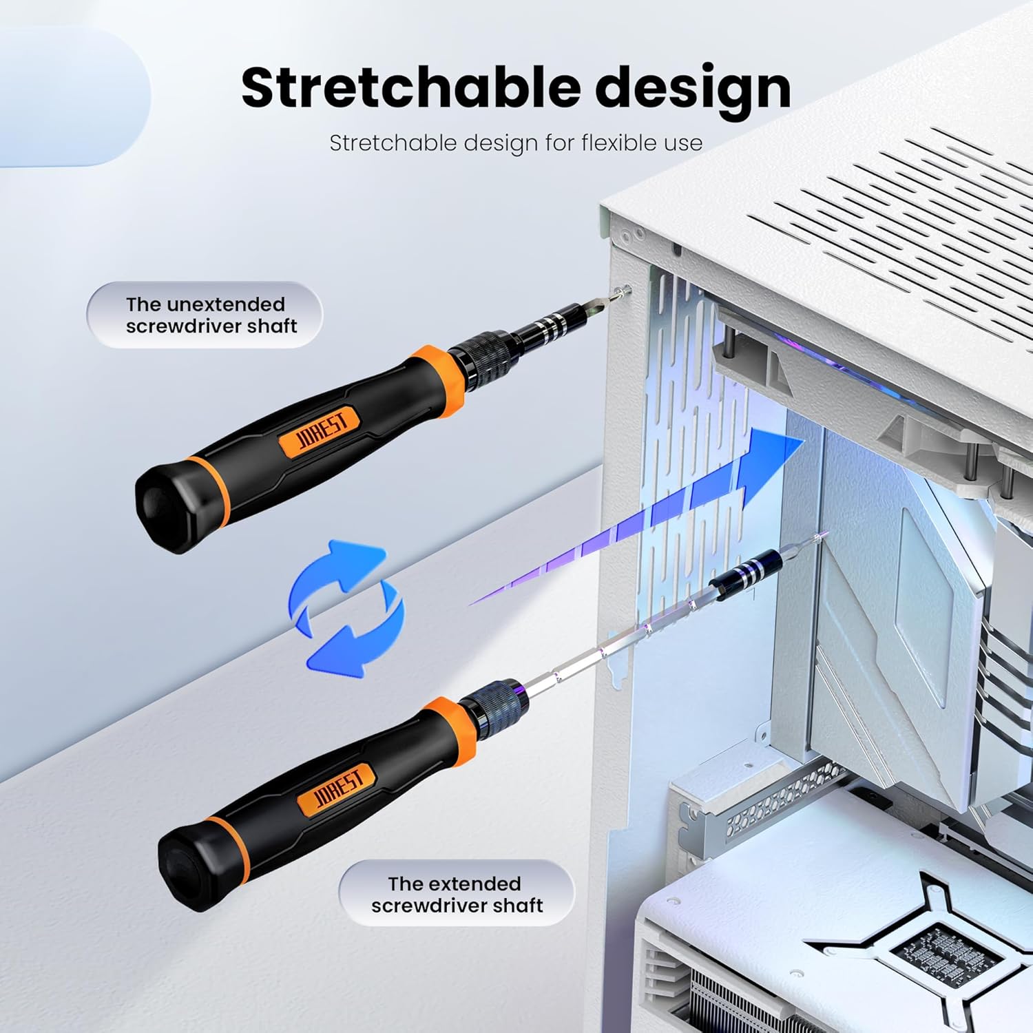 JOREST 152 in 1 Precision Screwdriver Set, Software Presents for Males, Magnetic Software Equipment with Torx Triwing Bits, Restore for Electronics,Macbook, Laptop computer, PC, RC, PS5, iphone,Jewelers, XBOX, Glasses - Image 5