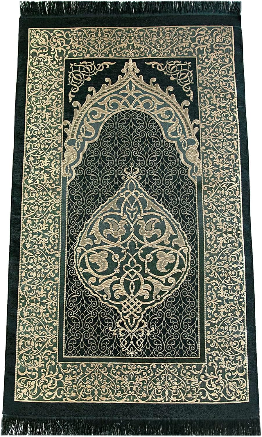 ihvan on-line, Muslim Prayer Rug Set, Arabic Quran, Prayer Beads, Mens Kufi Hat, Tasbeeh Counter, Islamic Scent, Dowry Reward Field for Males & Girls, Janamaz, Salah Mat Presents Set Marriage ceremony, Ramadan, Black - Image 7