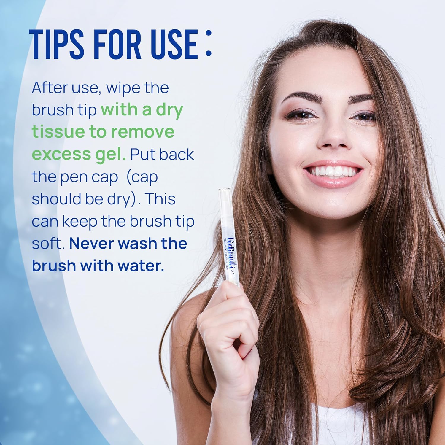 VieBeauti Enamel Whitening Pen (3 Pcs), 30+ Makes use of, Efficient, Painless, No Sensitivity, Journey-Pleasant, Simple to Use, Lovely White Smile, Mint Taste - Image 7