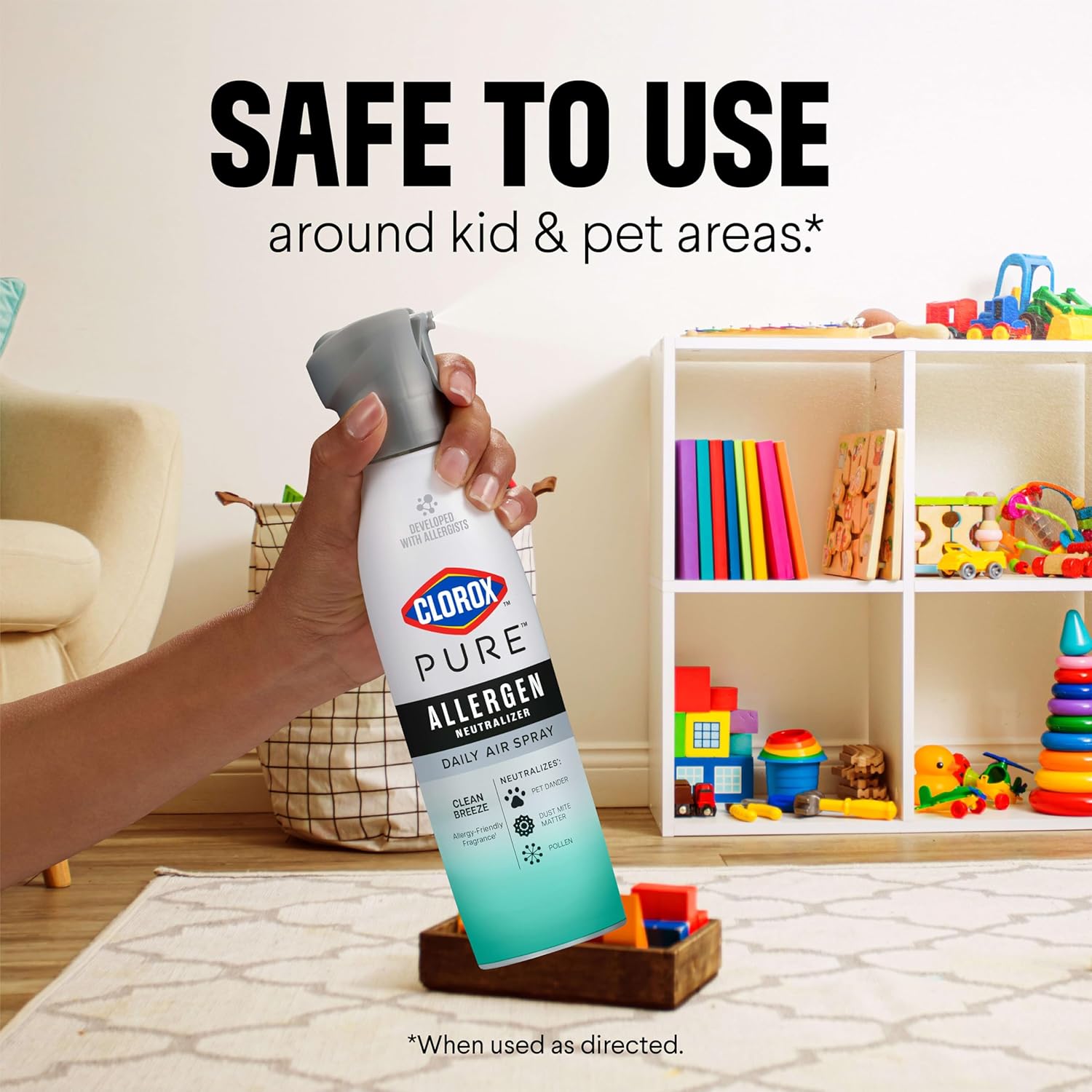 Clorox PURE Allergen Neutralizer Every day Air Spray, Clear Breeze, 8 Ounces - Image 8