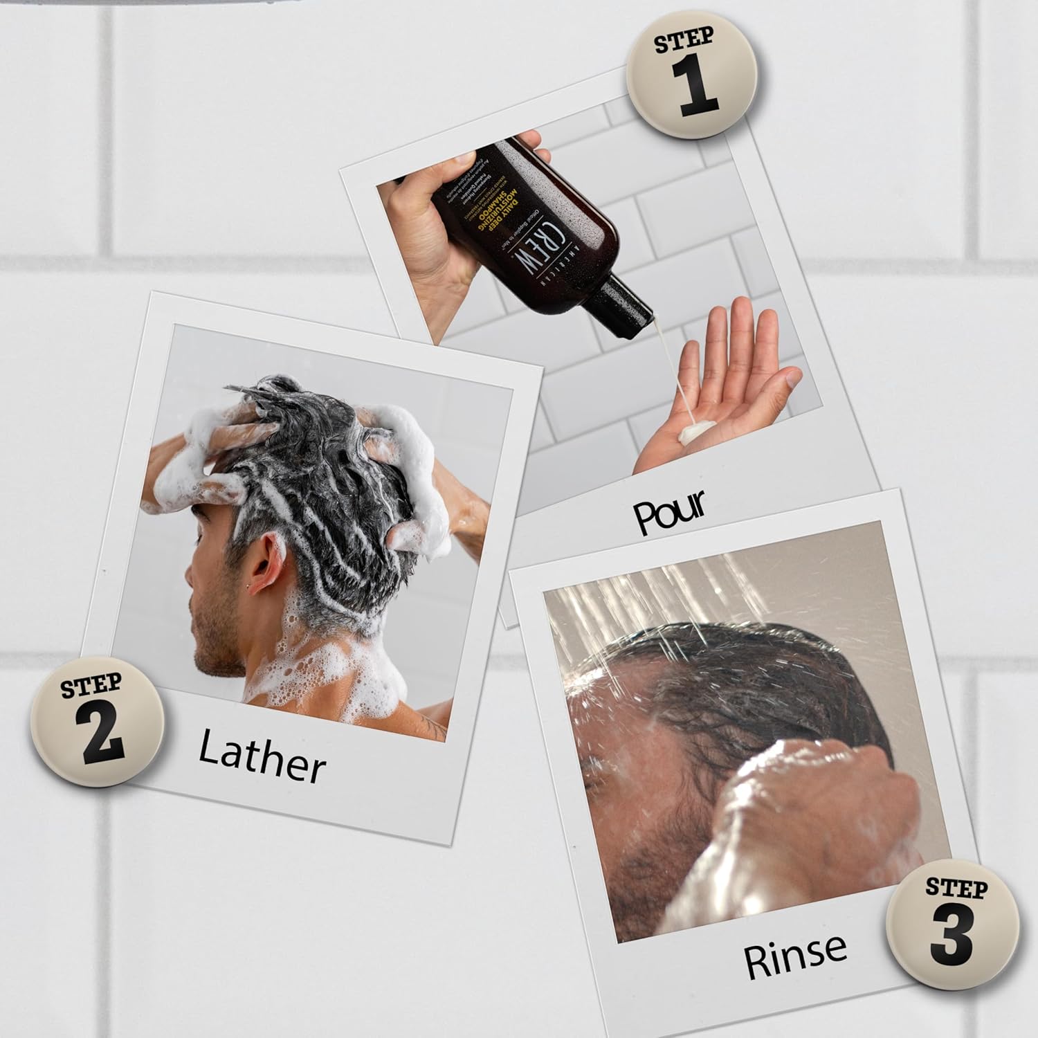 American Crew Shampoo for Males, Day by day Deep Moisturizer, Naturally Derived, Vegan Method, Citrus Mint Perfume, 33.8 Fl Oz - Image 5