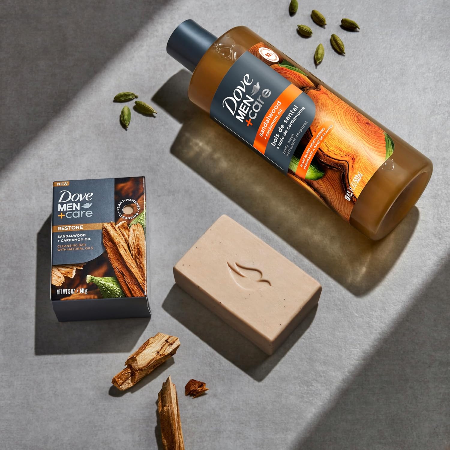 DOVE MEN + CARE Physique Wash Sandalwood & Cardamom Oil Plant-Primarily based Moisturizing Physique Wash for Males, 26oz - Image 4