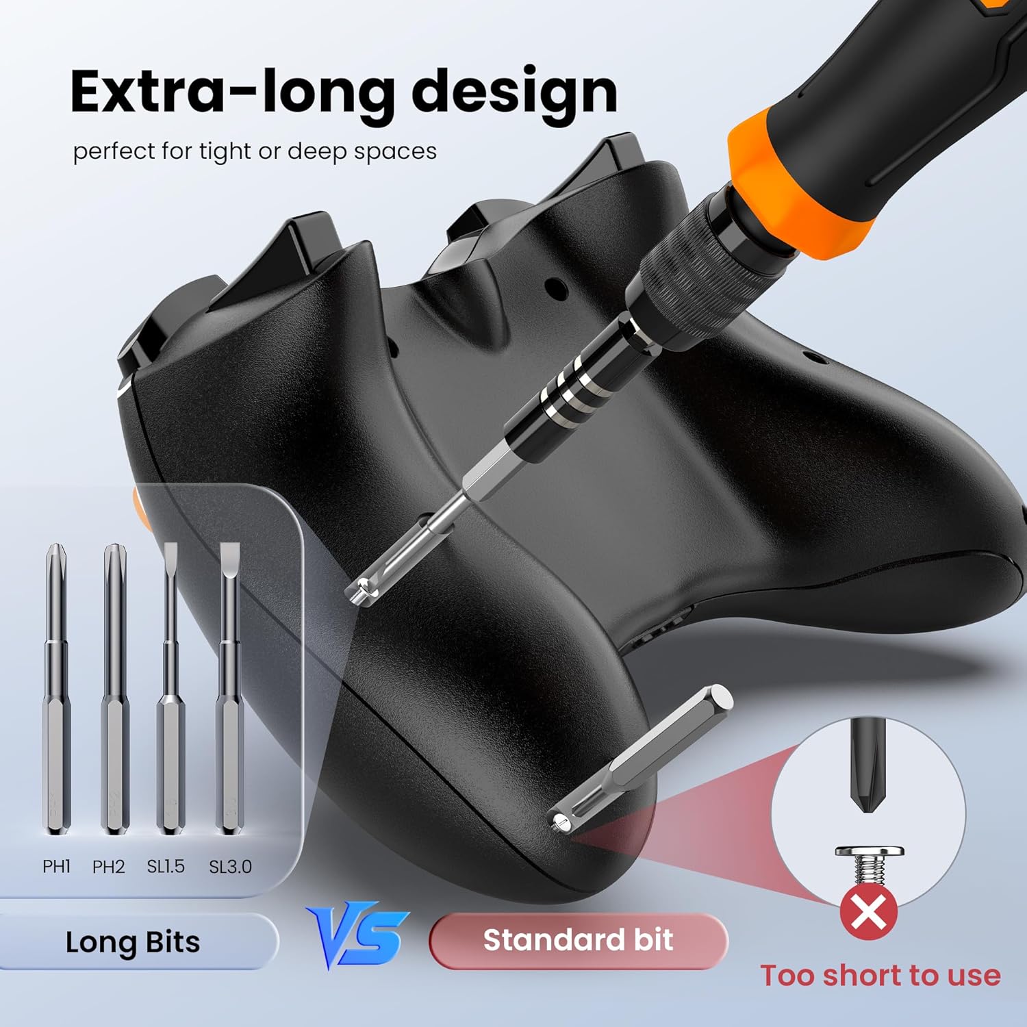 JOREST 152 in 1 Precision Screwdriver Set, Software Presents for Males, Magnetic Software Equipment with Torx Triwing Bits, Restore for Electronics,Macbook, Laptop computer, PC, RC, PS5, iphone,Jewelers, XBOX, Glasses - Image 7