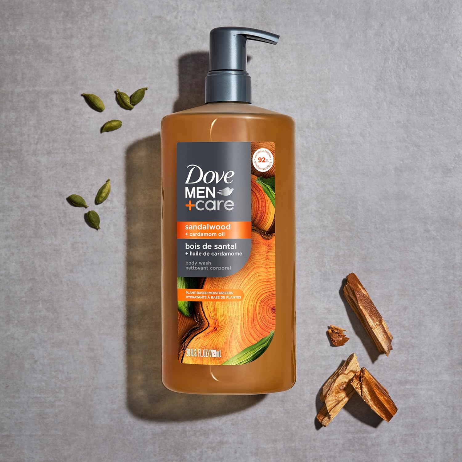 DOVE MEN + CARE Physique Wash Sandalwood & Cardamom Oil Plant-Primarily based Moisturizing Physique Wash for Males, 26oz - Image 9