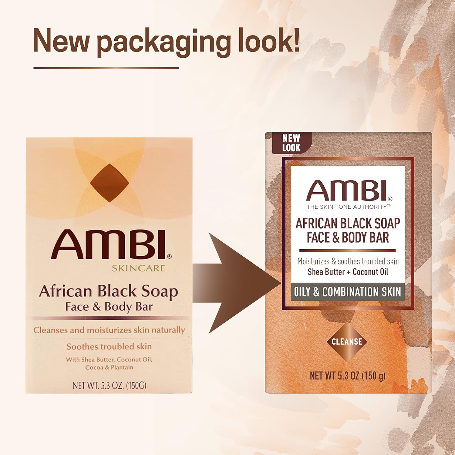 Ambi African Black Cleaning soap Face & Physique Bar, Cleans and Nourishes Pores and skin, Rinses Clear, 5.3 Ounce - Image 6