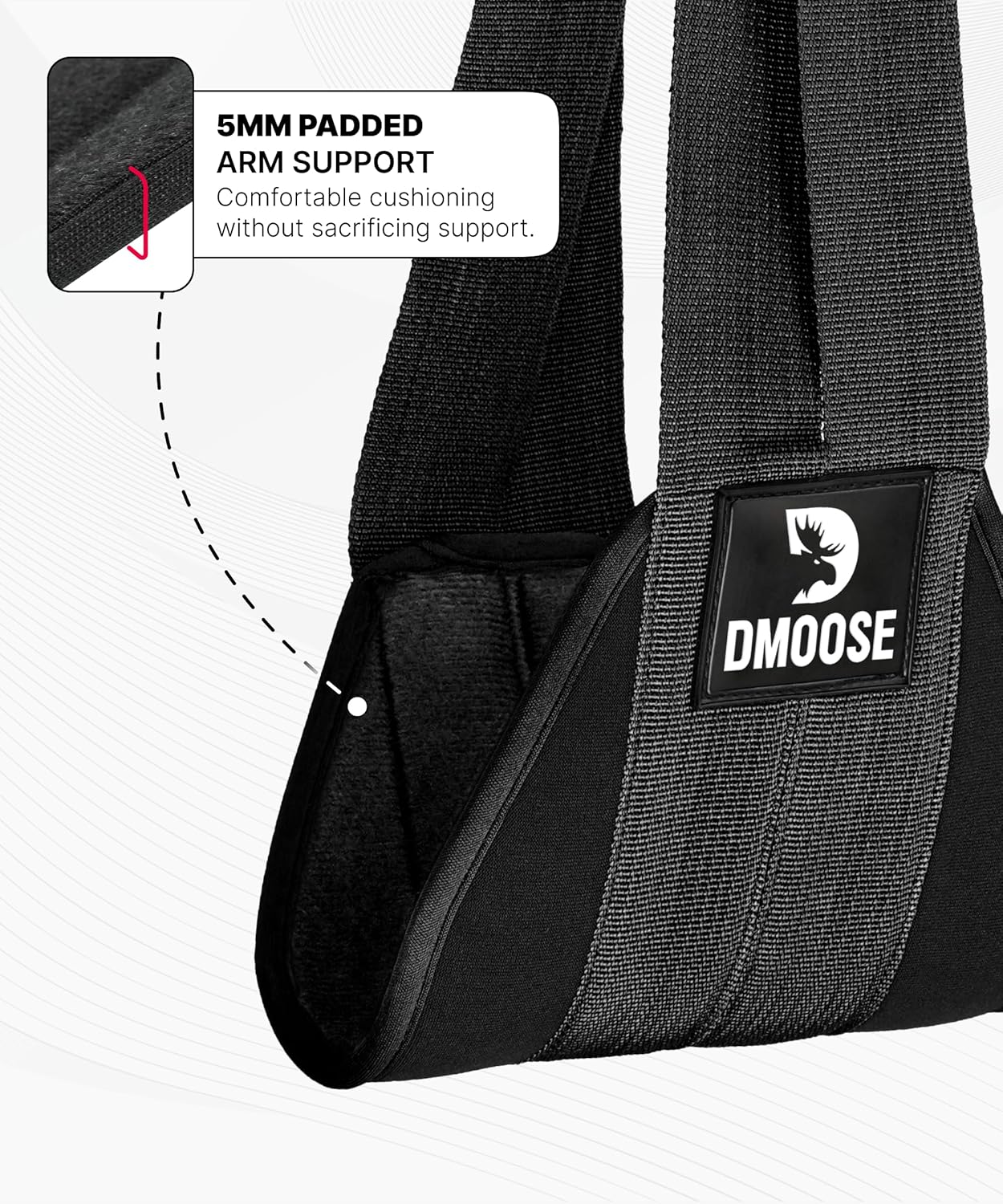 DMoose Health Hanging Ab Straps for Pull Up Bar & Core Power Coaching - Mushy Padded Train Straps for Ab Swing & Leg Raises, Cling Bar Strap with 2 Metal Carabiners - Abs Tools for Dwelling & Fitness center - Image 5