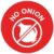 No Onion Icon Sticker Labels for Meals 1000 Every per roll 1″ Spherical