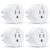 EIGHTREE Good Plug, WiFi Outlet Works with Alexa & Google Dwelling, Good Dwelling Socket with Distant Management & Timer Operate, 2.4GHz WiFi Solely, 4 Packs