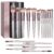 BS-MALL Make-up Brush Set 18 Pcs Premium Artificial Basis Powder Concealers Eye shadows Blush Make-up Brushes with black case
