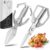 Kitchen Shears Set – Heavy Responsibility Japanese Stainless Metal Kitchen Scissors, Extremely Sharp Meat Scissors Dishwasher Protected, Cooking Scissor for Meals, Christmas Presents for Males Ladies