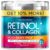 Retinol Cream for Face with Hyaluronic Acid, Day-Night time Anti-Ageing Moisturizer for Girls, Males, Collagen Cream for Face Reduces Wrinkles, Dryness, 1.85 Oz