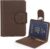 ALLIVE Passport Holder for Journey, Real Leather-based Passport Holder with AirTag Hidden, Rfid Passport Cowl Journey Pockets for Airport Necessities, Journey Should Haves Presents (Espresso Brown)