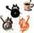 Drink Coaster | Cat Items for Cat Lovers,Enjoyable Woven Artistic Coasters,Cute Espresso Coaster for Dwelling Decor Tabletop Safety Appropriate for Sorts Cups (3PC)