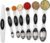 Magnetic Measuring Spoons Set Stainless Metal with Leveler, Stackable Metallic Tablespoon Measure Spoon for Baking, Cups and Spoon Set Kitchen Devices House Necessities Matches in Spice Jars