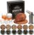 Whiskey Smoker Equipment with Torch – 6 Flavors Wooden Chips, 2 Glasses, 2 Ice Ball Molds – Cocktail Smoker Infuser Equipment, Outdated Usual Drink Smoker Equipment, Birthday Bourbon Whiskey Items for Males,Dad(NO Butane)