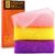 UJFQBH 3 Items African Tub Sponge African Internet Lengthy Internet Tub Sponge Exfoliating Bathe Physique Scrubber Again Scrubber Pores and skin Smoother,Nice for Every day Use (Pink,Yellow,Purple)