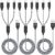 Multi Charging Cable 4ft 3Pack 3 in 1 Charger Wire, A number of Speedy Nylon Braided Cable USB Charging Cable Multi Telephone Charger Wire with Sort C Micro Lightning USB Connectors for Cell Telephones