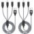 Multi Charging Cable 6ft 2Pack 3 in 1 Charger Twine, A number of Speedy Nylon Braided Cable USB Charging Cable Multi Cellphone Charger Twine with Kind C Micro Lightning USB Connectors for Cell Telephones